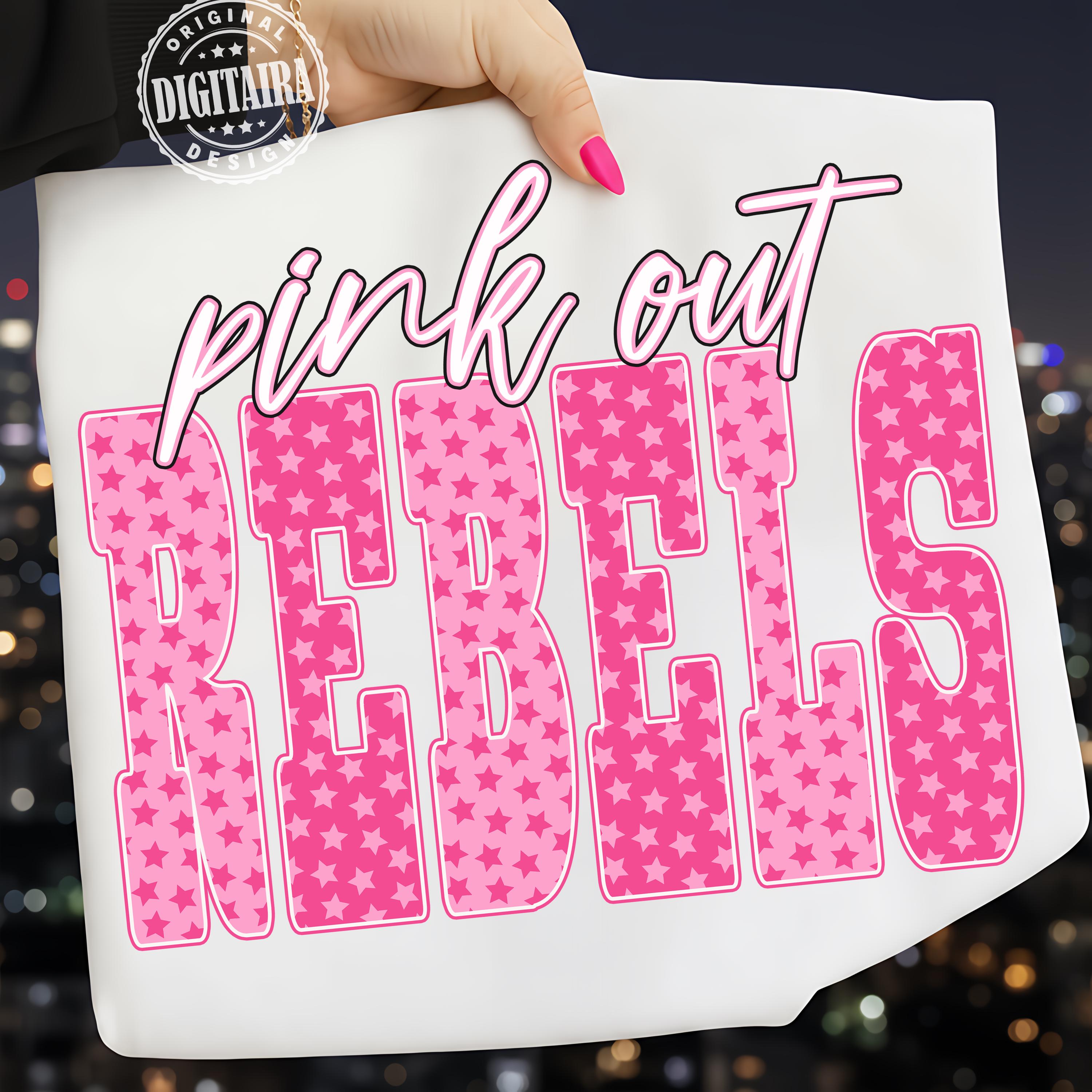 Rebels Png, Pink Out Rebels Png, Football Pink Out Png, Breast Cancer ...
