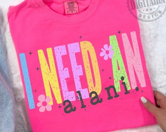 Necesito un Alani PNG, Playa PNG, Verano PNG, Collage Retro de Sublimación de Verano, Verano de Moda Popular, Sol PNG, Diseño de Verano Preppy PNG