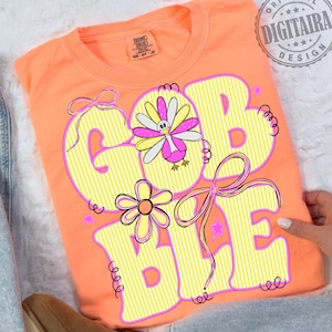 Thanksgiving Gobble Coquette PNG, Turkey PNG, Preppy Thanksgiving Png,Thanksgiving Sublimation Png, Thanksgiving Digital Download, Fall Png