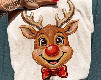 Kerstrendier penseelstreken PNG, kerst png, kerstfilms png, leuke kerst png, preppy penseelstreek kerst, digitale download