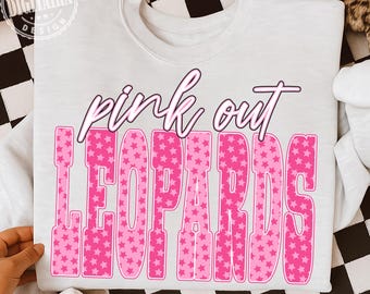 Leopards Png, Pink Out Leopards Png, Football Pink Out Png, Breast Cancer Awareness Png, Leopards Pink Out Shirt Png, Leopards Football Png