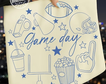 Football Doodles PNG, Game Day PNG, Hand Drawn Doodle Design, Touchdown Season, Sport, Coquette, Transparent Background, Digital