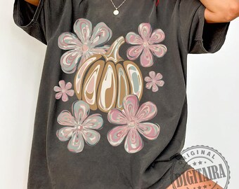 Pumpkin Png, Boho Floral Fall Png, Retro Fall Png, Autumn Vibes Png, Pumpkin Season Png, Leopard Pumpkin Png, Fall Sublimation