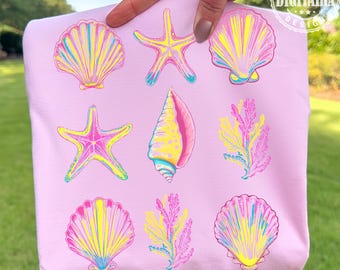 Summer png, Seashell Clam Summer Png, Summer Vibes Png, Preppy Summer Png, Summer Beach Png, Wildflower Summer Design, Summer Vacation Png