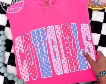 Cowgirls Png, Country Png, Country Girl Png, Country Polka dot Tshirt Design,Digital Download,Trendy shirt,Western Png, Polka Dot preppy png
