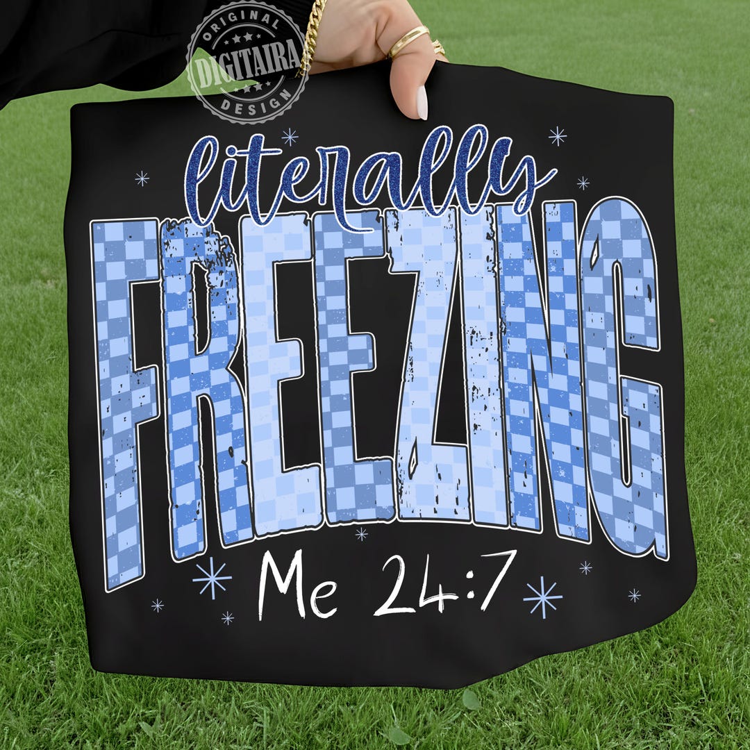 Retro Literally Freezing Png, Cozy Frozen Winter Png, Hello Winter Png ...