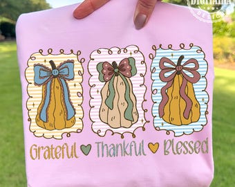 Thankful Png, Thanksgiving Png, Grateful Thankful Blessed Png, Pumpkin Png, Fall Png, Christian Thanksgiving Png, Turkey Thanksgiving Png