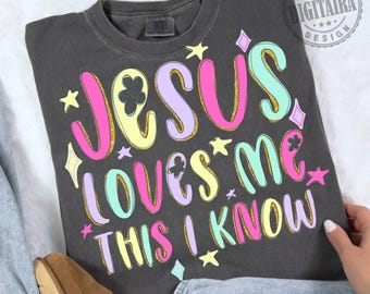 Religious PNG,Jesus Loves Me PNG, Preppy Png, Hand Lettered PNG, Doodle Png, Jesus Png, Millennial Png, Coquette Png,Christian png