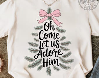 Christmas tree png,Oh Come Let Us Adore Him Png, Jesus Christmas PNG, Coquette Christmas Tree Png, Christian Christmas Png,christmas png