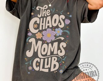 Mama Floral PNG,Chaos Mamas Club,Mama Groovy PNG,Mama Sublimation,Mama Shirt png,Motherhood png,trendy mom png,mom sublimation,mama png