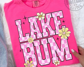 Lake Bum PNG Retro PNG Verano PNG Cuadros Lake Bum, Diseños Retro de Verano Camisa Feliz Chica PNG Lago PNG Colores Confort Lago PNG, Original
