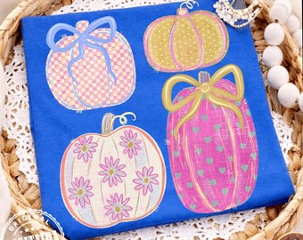 Preppy Fall Pumpkin PNG, Coquette Floral Autumn PNG, Colorful Pumpkin Png, Gingham Png, Thanksgiving png, Pumpkin Spice Png, Checkered, Dots