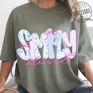 Preppy png, Simply Blessed Coquette Png, Retro Christian Png, Faith png, Christian Coquette PNG, Religious Png, Bible Verse Png, Bow Png