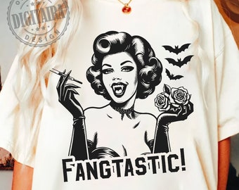 Halloween PNG,Fangtastic png,Retro png,funny png svg,trending,Halloween png,Retro Png,Sassy Mom png,Adult Humor png,Housewife Svg
