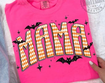 Mamá png, Mamá retro Halloween png, Mamá de Halloween, Png universitario, Mamá espeluznante png, Png de moda, Png retro, Mamá a cuadros png