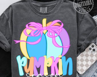 Pumpkin png,Preppy Neon Pumpkin png,Pumpkin season png,Pumpkin bow png,Fall png,Fall shirt png, Fall Lovers png design,Original Design