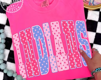 Indians Png, Polka Dot Png, Retro Polka Dot Sublimation,Game Day Png,Indians Shirt,Polka Dot Mascot Png, Neon Indians Png,Football PNG