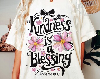 Kindness is a Blessing png,Kindness png,Inspirational png,Inspirational Quotes png,Positive png,be kind png,positive quotes,floral quote png