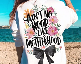 Moderskap png, Det finns ingen huva som moderskap, Rolig mamma PNG, Retro blommig mamma PNG, Mamma citat, Mors dag PNG, Trendig mamma PNG