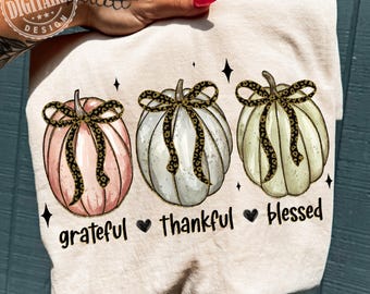 Thankful Png, Thanksgiving Png, Grateful Thankful Blessed Png, Pumpkin Png, Fall Png, Christian Thanksgiving Png, Turkey Thanksgiving Png