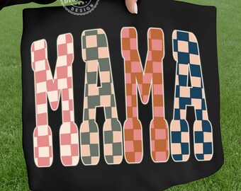 Mama png, Checkered mama png, Retro mama png,Neutral Png Design Mothers Day Png,Checkered Sublimation,Retro Varsity PNG Design,Mom Shirt PNG