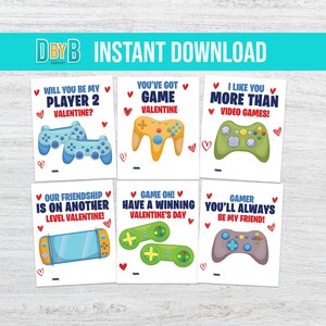 Cartes imprimables de la Saint-Valentin du jeu vidéo