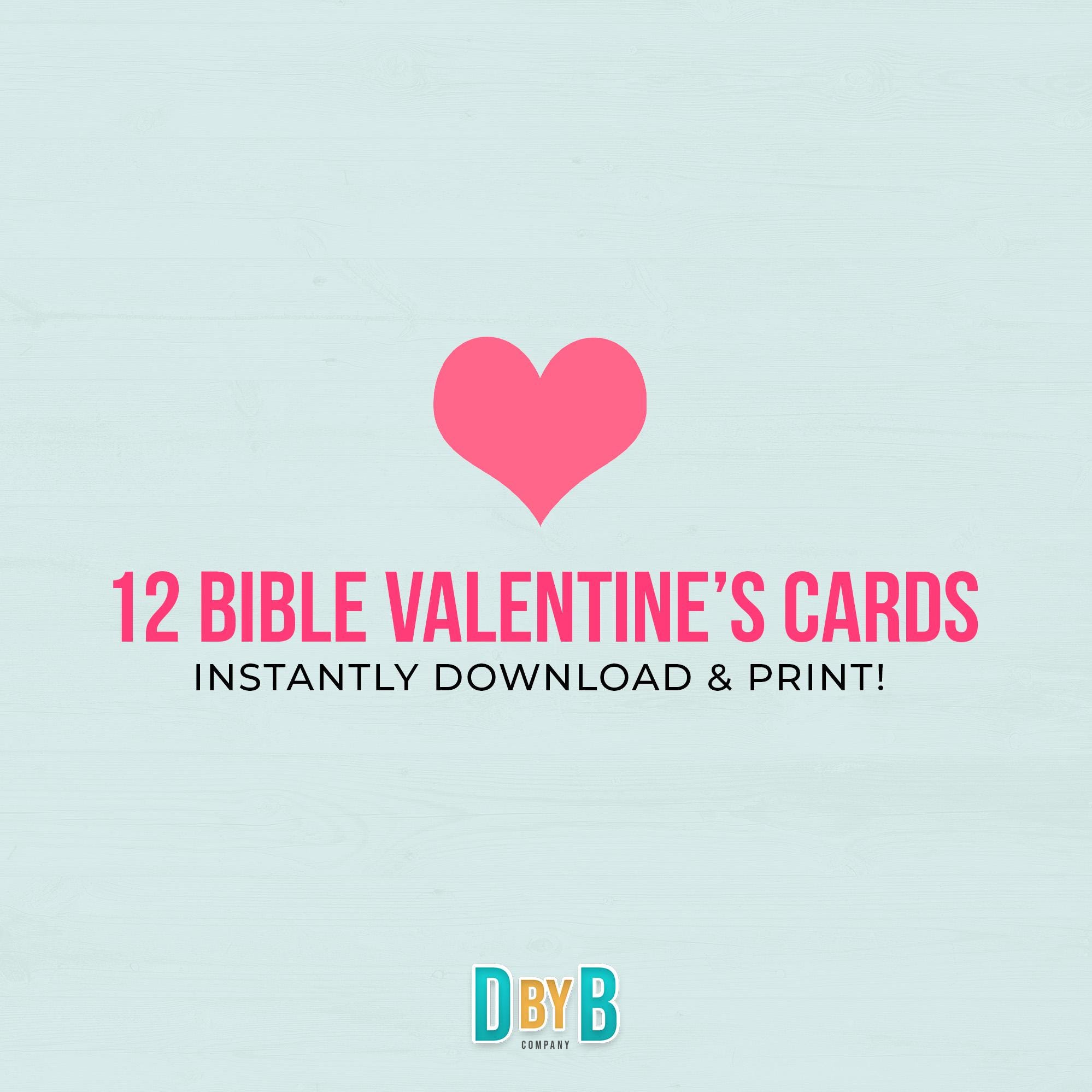 Christian Valentine Cards for Kids: Bible Verse Animal Designs ...