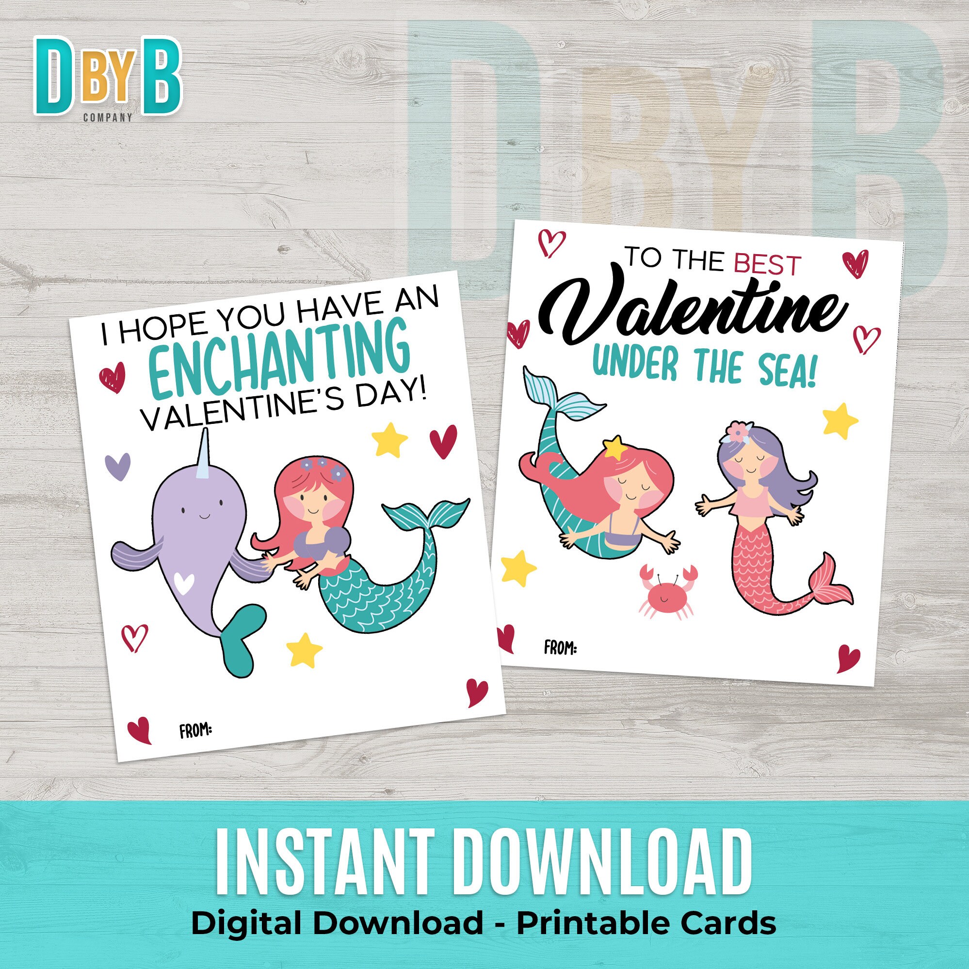 mermaid-valentines-day-printable-cards-etsy