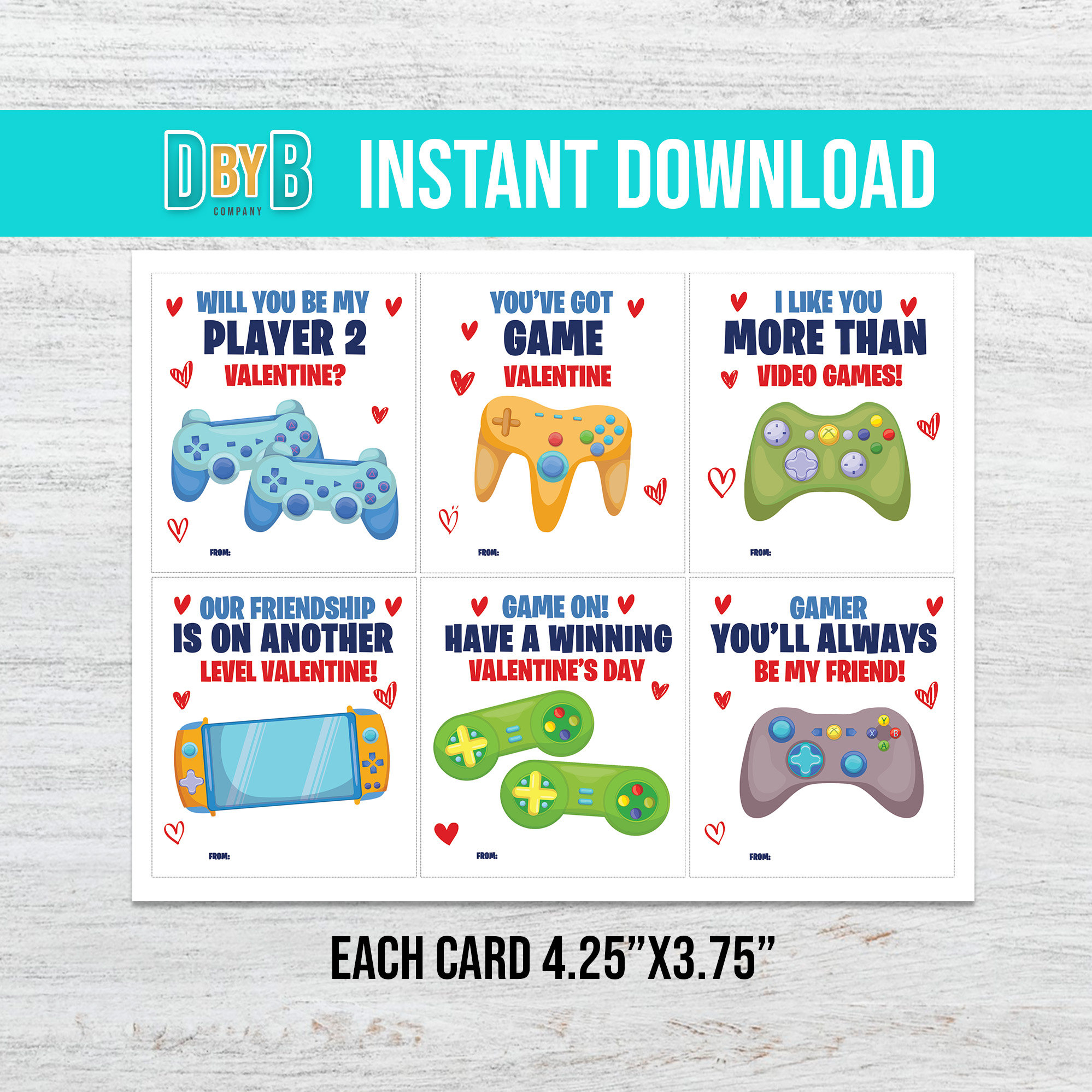 video-game-valentines-day-printable-cards-etsy for Free Printable Game Control Card Video Game Valentines Day Printable Cards - Etsy for Free Printable Game Control Card
