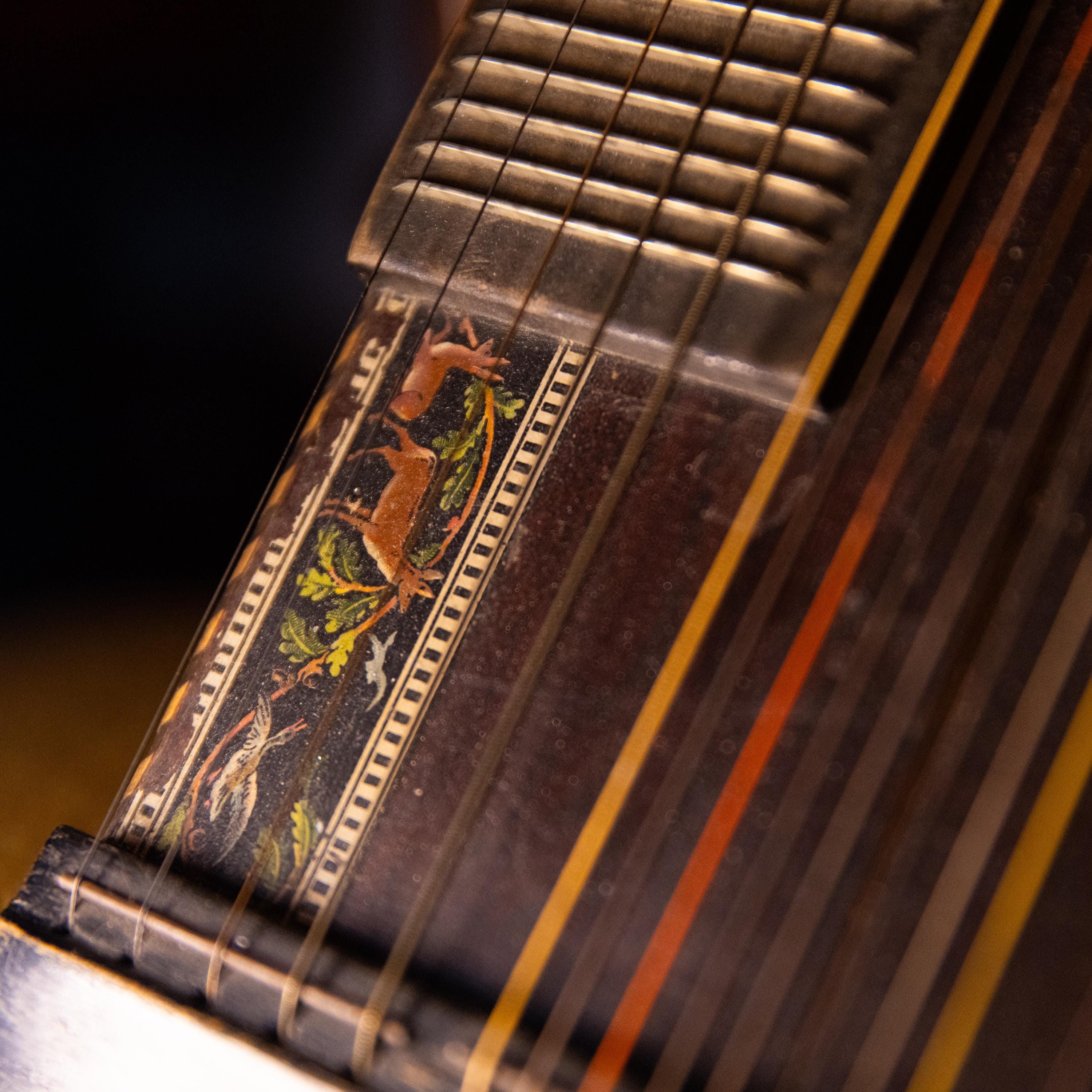 Antique Zither 19th Century German String Instrument Handpainted - Etsy ...