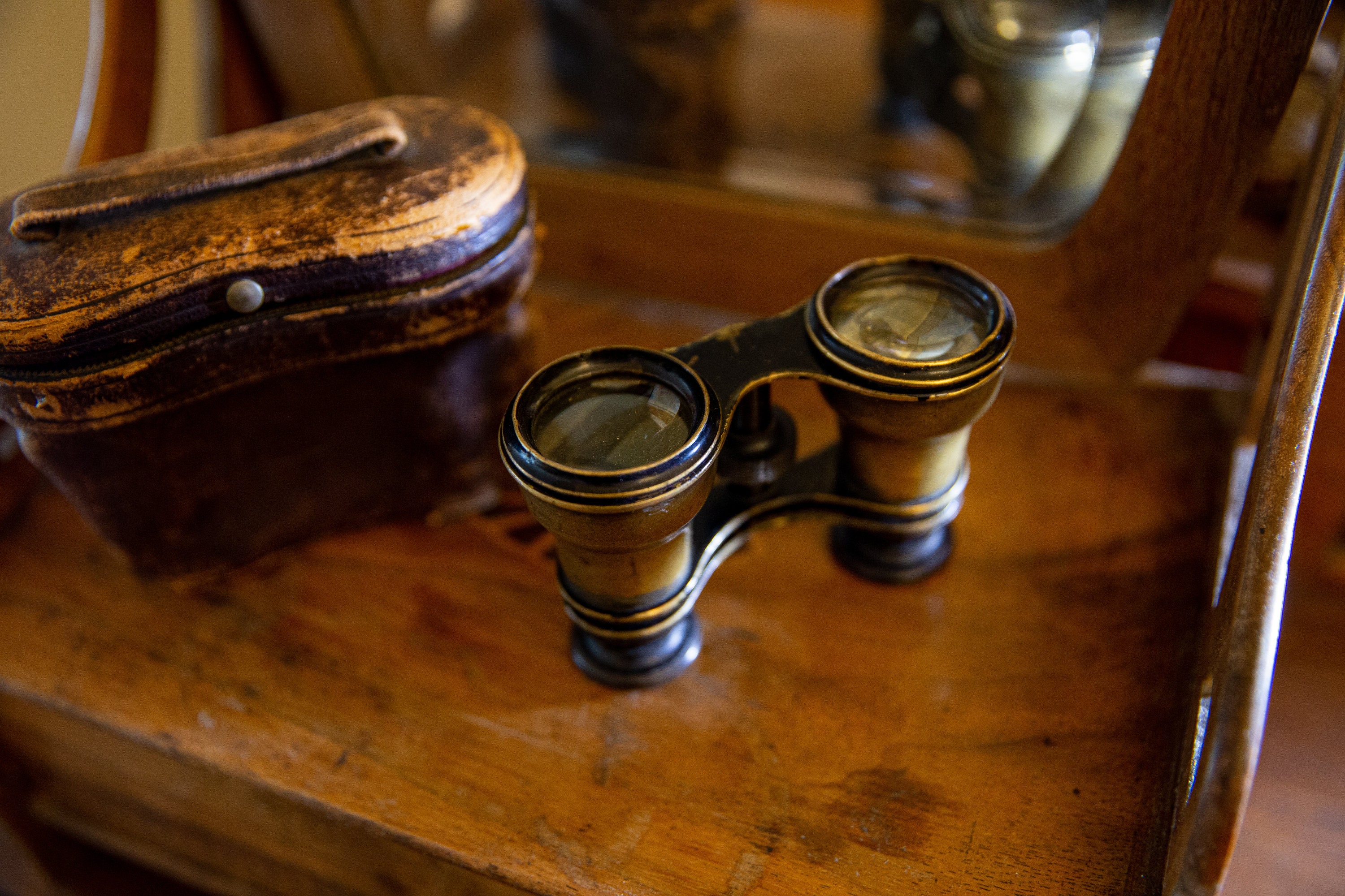Vintage Objetivo Primitivo Latón Boulade, Opticas, Lyon. A 1860