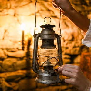Vintage German Lantern BAT Model No158 Kerosene Camping Lamp Rustic Home Decor Rare Find Collectible Gift for Him Country House Decoration