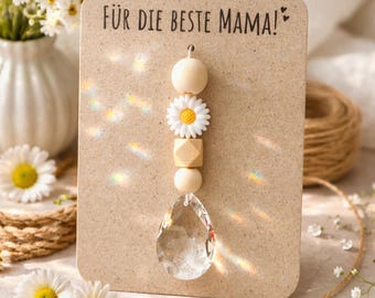 Handgemachter Sonnenfänger zum Muttertag – Verschiedene Sonnenfänger mit Geschenknachricht