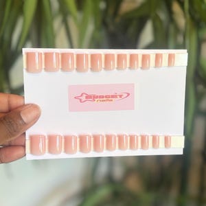 Pink nails| Wide Nails| Extra Short Nails| Date Night| Wider nail beds| Press on nails| Ready to Ship| Mini Nails| Natural Nails| Size 00