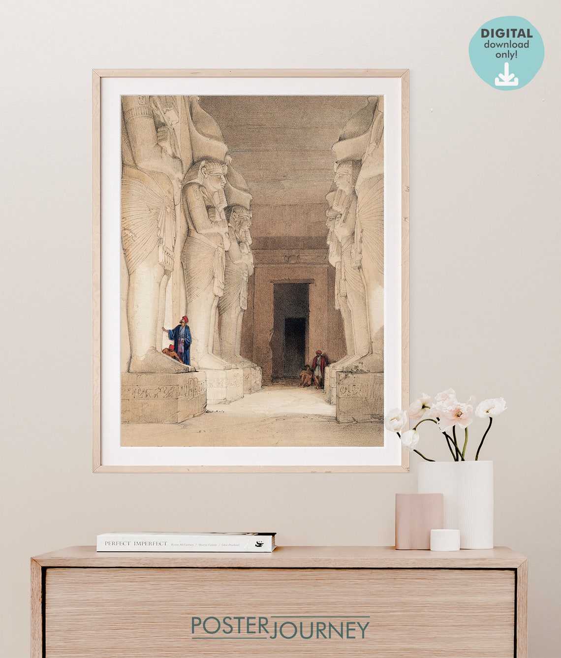 Ancient Egypt Landmarks Poster Bundle, Gallery Wall Set of 6 Prints ...