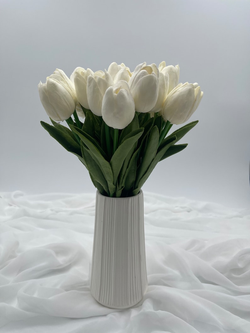10 künstliche Tulpen, Kunstblumen, Tulpen, Dekoration, Tischdekoration, künstliche Blumen Bild 3