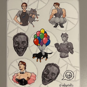 Foglio di adesivi Jerma v2