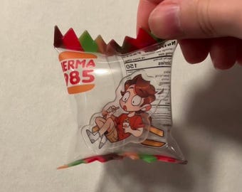 Jerma Onion Ring Snackbag Shaker Keychains