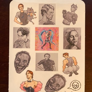 Foglio di adesivi Jerma v1