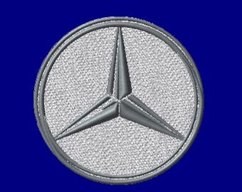 MERCEDES-BENZ 5IN Logo | Digitized Embroidery Design in dst dsb exp pes jef sew xxx hus u?? vp3 File Format