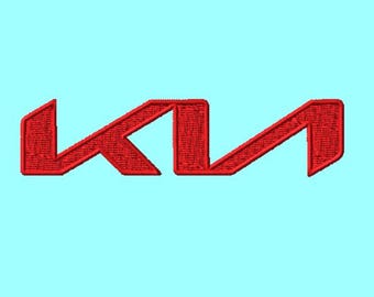 K-I-A NEW 3.5IN Car Logo | Digitized Embroidery Design in dst dsb pes exp jef sew xxx hus u?? vp3 File Format
