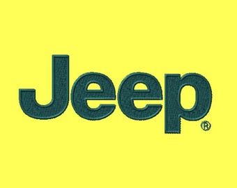 J E E P 4IN Car Logo | Digitized Embroidery Design in dst dsb pes jef exp sew xxx hus u?? vp3 File Format