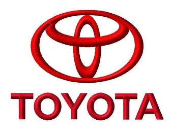 T O Y O T A | 3IN Car Logo | Digitized Embroidery Design in dst dsb pes jef sew xxx hus u?? vp3 File Format