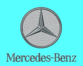Mercedes-Benz 3IN Car Logo Embroidery Design (Digital Download)