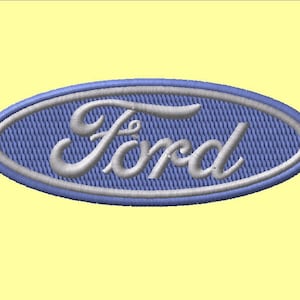 Ford Auto Logo Stickdatei (3 Inches) (Digitaler Download)
