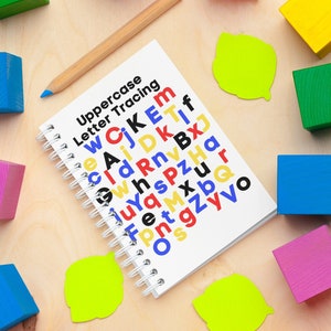 Uppercase Letters Dry-Erase Level 2 notebook  - markers and cleaning cloth included