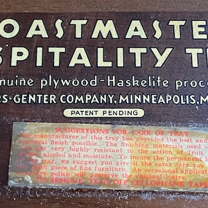 MCM ToastMaster Serving Tray Set Vintage 1934 Toastmaster 6B2 Deluxe Hospitality Set!!