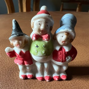 Antique Christmas Three Carollers # 160-31 Figurine Made in Germany 1915