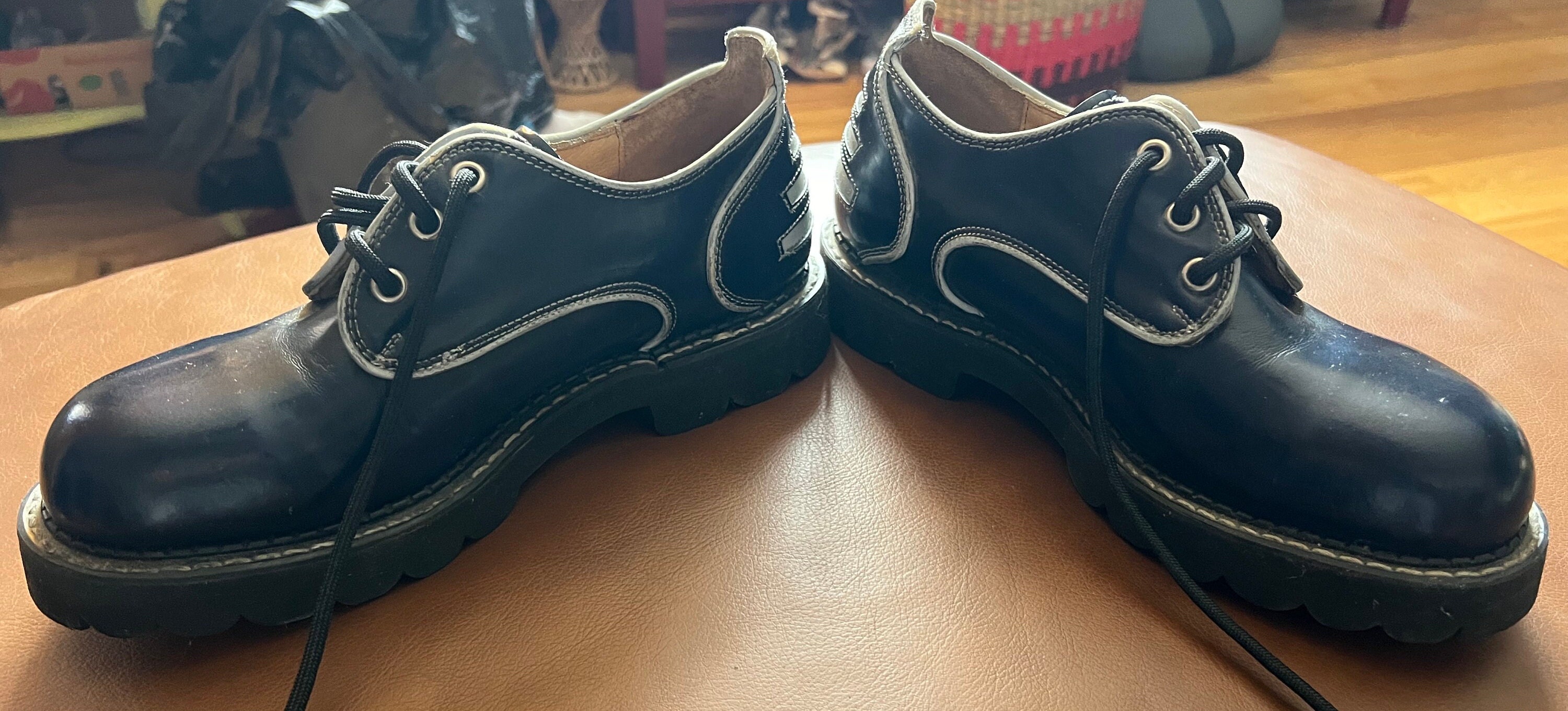 Vintage John Fluevog Safetyvogs Womens Shoes US Size 7 UK