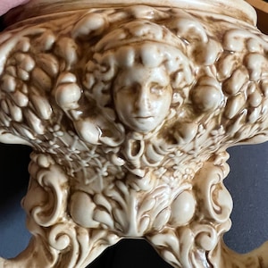 Cherub and Lion head footed Bowl with Lid  Vintage and Rare.Great Condition PMG very detailed